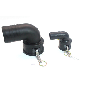 Couplage rapide coudé Camlock IBC 3 pouces, adaptateur de réservoir 80, <span class=keywords><strong>raccord</strong></span> réducteur à 90 degrés en PP, connexion filetée à butée, certifié CE - Product Image 5