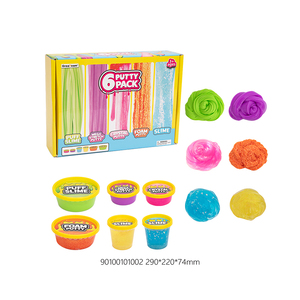 Wonderful 6 Putty Pack Different Kinds and Colors Has Special Aroma on a Colorful Box - Product Image 1