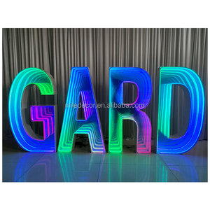 Nouveaux accessoires décor de <span class=keywords><strong>mariage</strong></span> 4ft Led grands numéros géant éclairer lettres Led chapiteau Alphabet lettres d'amour - Product Image 2