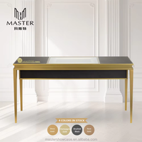 Vitrine de négociation MASTER pour bijoux avec pieds en panneau et cadre métallique robuste pour bijouteries, montres et boutiques
