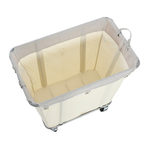 Custom OEM ODM High Capacity Canvas Laundry Hamper Rolling Laundry <b>Basket</b> with Removable Wash Bag Laundry <b>Basket</b> with Wheels - Product Image 5