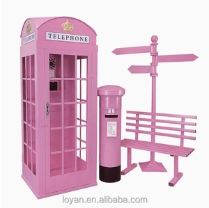 Cabine téléphonique vintage en métal de haute <span class=keywords><strong>qualité</strong></span> pour la décoration d'hôtel, modèle - Product Image 6
