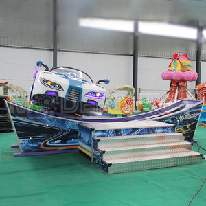 เครื่องเล่นสนามเด็กเล่นในร่มรุ่นใหม่ รถบินจำลอง โครงสร้างไฟเบอร์กลาสและเหล็ก รองรับผู้เล่น 8-10 คน สำหรับเด็กอายุ 8-12 ปี - Product Image 4