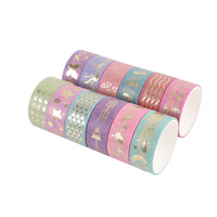 Ruban adhésif washi vintage à carreaux, ruban de masquage imprimé, papier décoratif pour journal intime, scrapbooking, fournitures scolaires, ruban adhésif en papier amovible