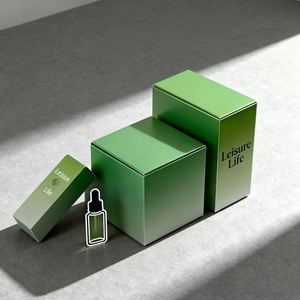 Factory Custom Silver Foil Cream Serum <b>Card</b> <b>Box</b> Luxury Cardstock Packaging for Skincare Products and Cosmetics - Product Image 2