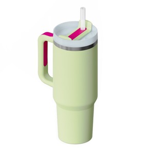 Vaso de acero inoxidable con aislamiento de 40 oz de segunda generación para coche con pajita y ASA, accesorio para bebidas 304 de grado alimenticio - Product Image 5