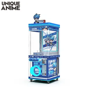 투명 컬러 디스플레이 유리 인형 발톱 기계 게임 장난감 크레인 자판기 놀이 장비 mesin capit boneka