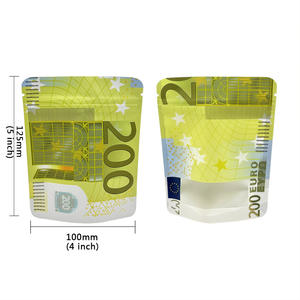 Bolsa de Papel de Aluminio con Cierre Hermético, Forma Troquelada, 3.5g, <span class=keywords><strong>Cali</strong></span> Mylar, a Prueba de Olores, para Té de Hojas Sueltas, Hierbas de Aromaterapia - Product Image 5