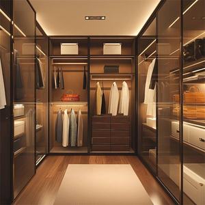 Garde-robe moderne sans rendez-vous garde-robe en mélamine à bas prix garde-robe garde-robe mobilier de chambre organisateur de vêtements garde-robes design - Product Image 3