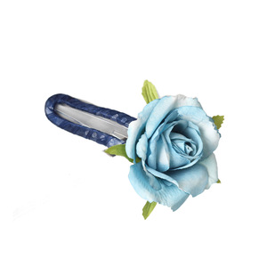 <span class=keywords><strong>Pince</strong></span> à Cheveux Femme Canard Plastique <span class=keywords><strong>Fleur</strong></span>, Chouchou en Organza Enveloppé de Fleurs, <span class=keywords><strong>Pince</strong></span> Requin pour <span class=keywords><strong>Chignon</strong></span> Fête Printemps - Product Image 6