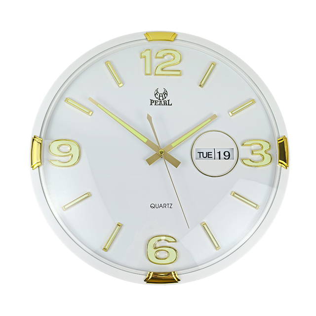 Date Calendar Flip Automatic Page Turning Clock Fashion Big 3D Numerals Design WallClock With Calendar Date & Week Day