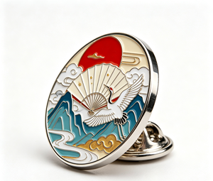 Pin de Solapa de Metal Esmaltado Personalizado, Insignia Redonda con Personaje de Dibujos Animados, Chapado en Oro, Pin Coleccionable para Regalo o Souvenir - Product Image 4