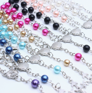 Set <span class=keywords><strong>de</strong></span> Rosario con Perlas <span class=keywords><strong>de</strong></span> Concha <span class=keywords><strong>de</strong></span> <span class=keywords><strong>Santiago</strong></span>, Brazalete Religioso Católico, Regalo, Cuentas <span class=keywords><strong>de</strong></span> Oración - Product Image 3