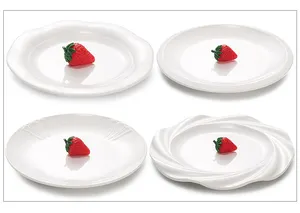 Melaware Plate Melamin Runde weiße Platten Sublimation Catering Platten für den Großhandel
