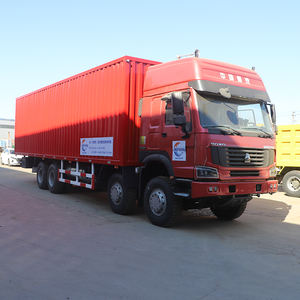 Infrastructure rouge camion à benne basculante spécial dispositif de déchargement rapide hydraulique chantier de construction d'ingénierie municipale - Product Image 1