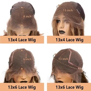 <span class=keywords><strong>Cheveux</strong></span> humains vierges du Vietnam # Perruques à dentelle frontale ondulée rouge bordeaux 99J, <span class=keywords><strong>cheveux</strong></span> humains, vente en gros, perruques à dentelle frontale HD pour femmes noires - Product Image 4