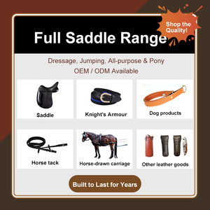 Sella per Cavallo Joachim in Pelle Resistente per Allenamento e Equitazione Ricreativa, Nero Marrone, 17-18 Pollici - Product Image 4