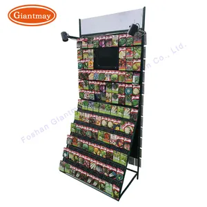 Seed Grid Mesh Display Stand Retail Shop Display Racks with Hooks China Wholesale