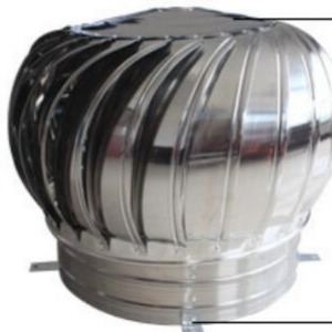 พัดลมระบายอากาศบนหลังคาสแตนเลส 6 ใบพัด สีเงิน สำหรับปล่องไฟภายนอก ระบบแลกเปลี่ยนอากาศอัตโนมัติ - Product Image 4