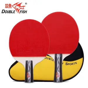 Penjualan Terbaik Double Fish 3D-C 7 Lapisan Kelelawar Dayung Ping Pong, Raket Tenis Meja Kayu Murni