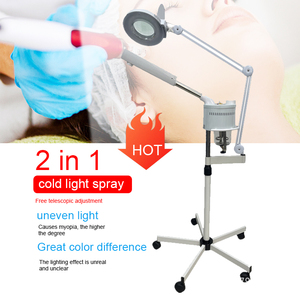 2026 Adjustment Facial <b>Steamer</b> Ionic Ozone Facial <b>Steamer</b> with Lamp Ring Light Mist Function Stand for Home Salon Spa Skin - Product Image 4