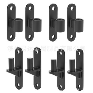 Bisagras de puerta ovaladas de acero inoxidable 304, montadas en la pared, negras, apertura de 180 grados, de alta resistencia para paredes de granjas - Product Image 2