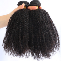 Cheveux Naturels Vierge 4B 4C Bouclés Remy à Tisser, Mèches de Cheveux Humains Afro Kinky Bouclés Mongols