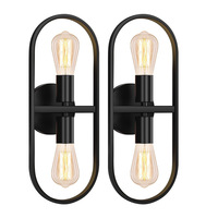 Applique murale LED transfrontalière style industriel, éclairage frontal pour miroir de chevet, idéale pour salle de bain et couloir