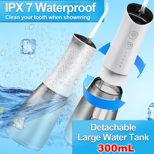 Portable 300ML Dentaire Flosser <span class=keywords><strong>Rechargeable</strong></span> USB Eau pour Irrigateur Oral avec 4 Modes Sans Fil Brace Gum Nettoyage Pick pour RV Utilisation - Product Image 4