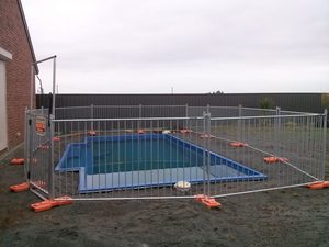 Avustralya standart güvenlik çelik çerçeve geçici duvar yüzme havuzu mobil çit bariyer Panel ile oyun Yard için kapısı - Product Image 5