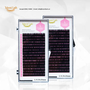 Pestañas voluminosas gruesas de 0,15mm de alta calidad para maquillaje de ojos audaces Extensiones de pestañas L dramáticas Suavidad y comodidad - Product Image 1