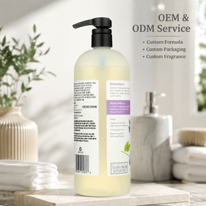 Gel <span class=keywords><strong>de</strong></span> Ducha Espumoso <span class=keywords><strong>de</strong></span> Lavanda OEM/ODM <span class=keywords><strong>con</strong></span> <span class=keywords><strong>Aceite</strong></span> <span class=keywords><strong>de</strong></span> Argán y Extracto <span class=keywords><strong>de</strong></span> Hoja <span class=keywords><strong>de</strong></span> Aloe, Limpiador y Refrescante, 32 Fl Oz - Product Image 2