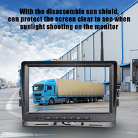 Kit de moniteur numérique sans fil AHD 9 pouces OEM/ODM pour camion lourd et bus. Système de caméra de recul haute fiabilité