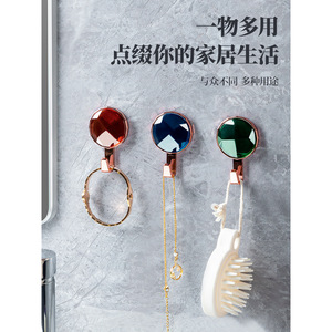 Ganchos Adhesivos Redondos para Piedras Preciosas, Montaje en Pared sin Perforaciones, para Baño y Puerta - Product Image 3