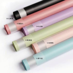 Fashionable 58*58cm Plastic Waterproof Flower Wrapping <b>Paper</b> Film with Colorful Window <b>Pattern</b> Printed - Product Image 2