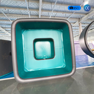 Baignoire de massage gonflable en PVC épaissi avec siège, <span class=keywords><strong>2m</strong></span>, portable, à bulles d'air, spa, piscine familiale, vente en gros OEM d'usine - Product Image 1