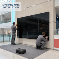 Écran de Mur Vidéo LCD IPS 49 Pouces à Prix Abordable, Bordure Fine de 3,5 mm, Luminosité 700 cd/m², Écran Publicitaire Modulaire pour Centre Commercial