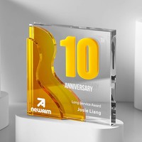 Trophées en cristal de verre miroir imprimés en couleur UV, plaques en cristal de verre pour trophées et médailles, trophée en cristal
