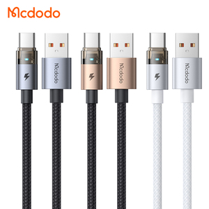 <span class=keywords><strong>สาย</strong></span>เคเบิลไนลอนแบบถัก <span class=keywords><strong>MCDODO</strong></span> 689/691/715/726โลหะ3A <span class=keywords><strong>ชาร์จ</strong></span>เร็ว vooc/afc/scp/ QC4.0ชนิด C USB Type-C สำหรับ<span class=keywords><strong>สาย</strong></span>ข้อมูล iPhone - Product Image 1
