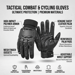 <span class=keywords><strong>Gants</strong></span> de moto en <span class=keywords><strong>cuir</strong></span> pleine main personnalisés pour hommes et femmes, hiver, protection des articulations, compatibles écran tactile, respirants, antidérapants - Product Image 2