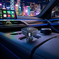 Boîte CarPlay sans fil 2-en-1 compatible avec Android et iPhone, connexion USB, compatibilité universelle