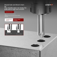 Couteau chanfreiné à 3 lames en carbure de tungstène pour alliage d'aluminium avec des angles de 30° ° /40/45/50/55/60/65/70/75/80/90/100/120/150/160 Degrés