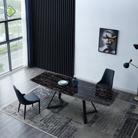 Table à manger moderne 10 places avec plateau en pierre, style classique, de Foshan Furniture Shop Online