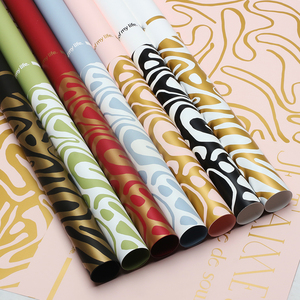 Papier d'emballage floral coréen imprimé graffiti de <span class=keywords><strong>Paris</strong></span>, imperméable, pour bouquets, vente en gros, matériel d'emballage pour fleuristes - Product Image 2