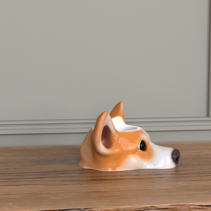 Personalizado Luxo Kawaii Animal Design Porcelana Pembroke Galês Corgi Cão Em Forma De Água Comida Alimentação Prato Cerâmica Raros Pet Tigelas - Product Image 6