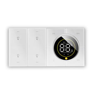 2025 Neuestes Alexa Apple-Smart-Switch-Homekit-Gerät Us Eu Smart Wall Switch und <span class=keywords><strong>Soker</strong></span> Tuya Smart Switch 8 Gang 4 Gang 4 Scence - Product Image 3