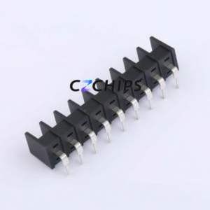 MX35R-8.25-09P-BK01-Cu-S-A Barrier Terminal Block Bent Lead Through Hole,P=8.25mm Connector Two Sides 8.25mm 1x9P Right Angle - Product Image 2