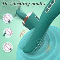 3-in-1 Zungen-Leck- und Saugvibrator für G-Punkt, Klitoris und Brustwarzen, Weiblicher Massager Dildo Sexspielzeug für Frauen