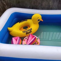 Schneller Einrichtungs pool Aufblasbares Plans ch becken für Kinder Großer aufblasbarer Spielzeug pool für Kinder