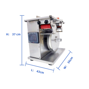 Machine d'étiquetage semi-automatique à angle droit, machine d'étiquetage manuelle à un ou deux côtés, équipement pour les petites entreprises - Product Image 1